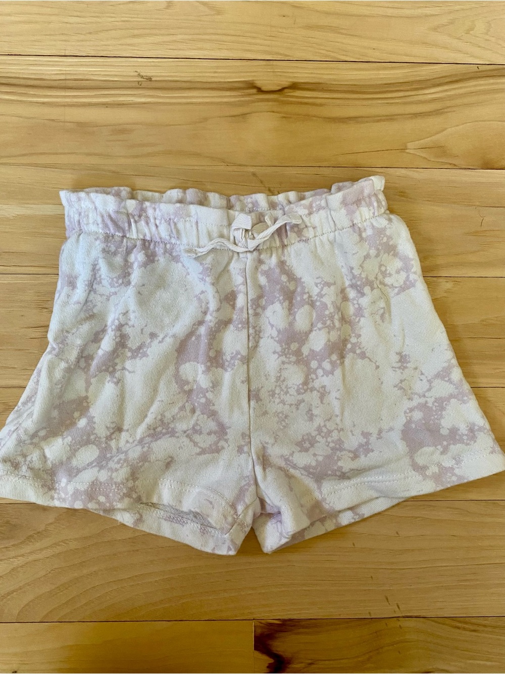Grayson Mini Girls Shorts White and Purple Marbled Shorts Size 3T
